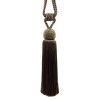 DÉCOPRO Beaded Tassel Tieback, Color# E11C - Dark Brown [Sold Individually]
