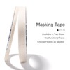 White Nail Art Adhesive Tapes Set - 4 Pcs with