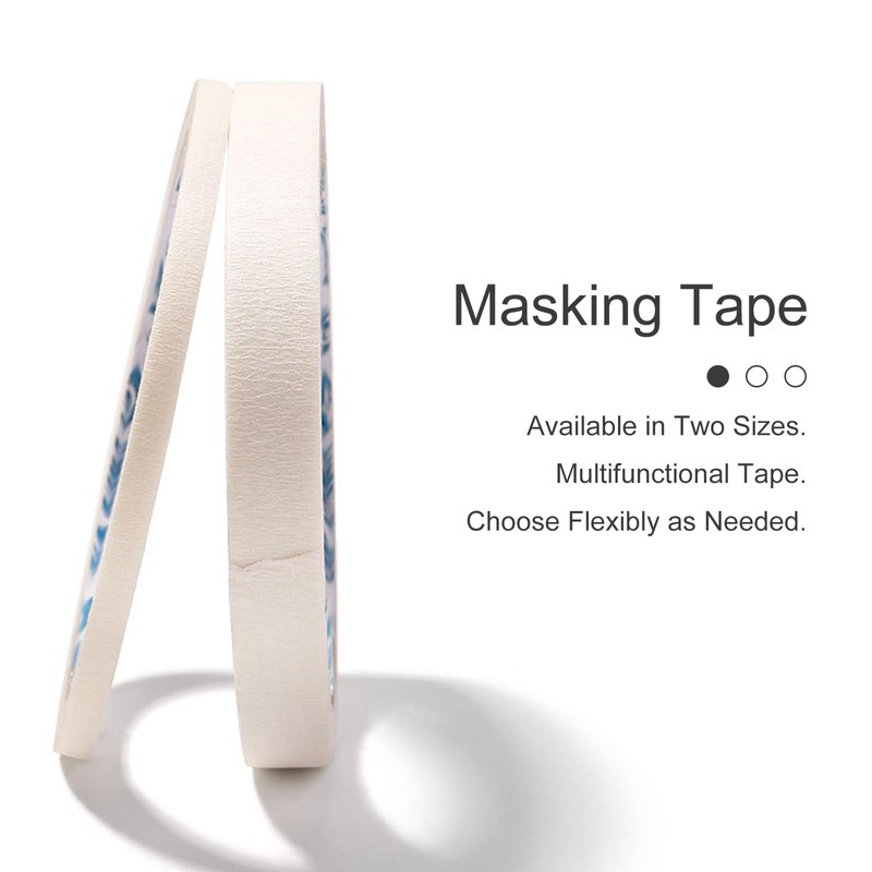 White Nail Art Adhesive Tapes Set - 4 Pcs with
