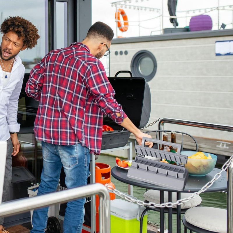 Fowecry Grey Plastic Kebab Maker Press Manual Kebab Maker Press