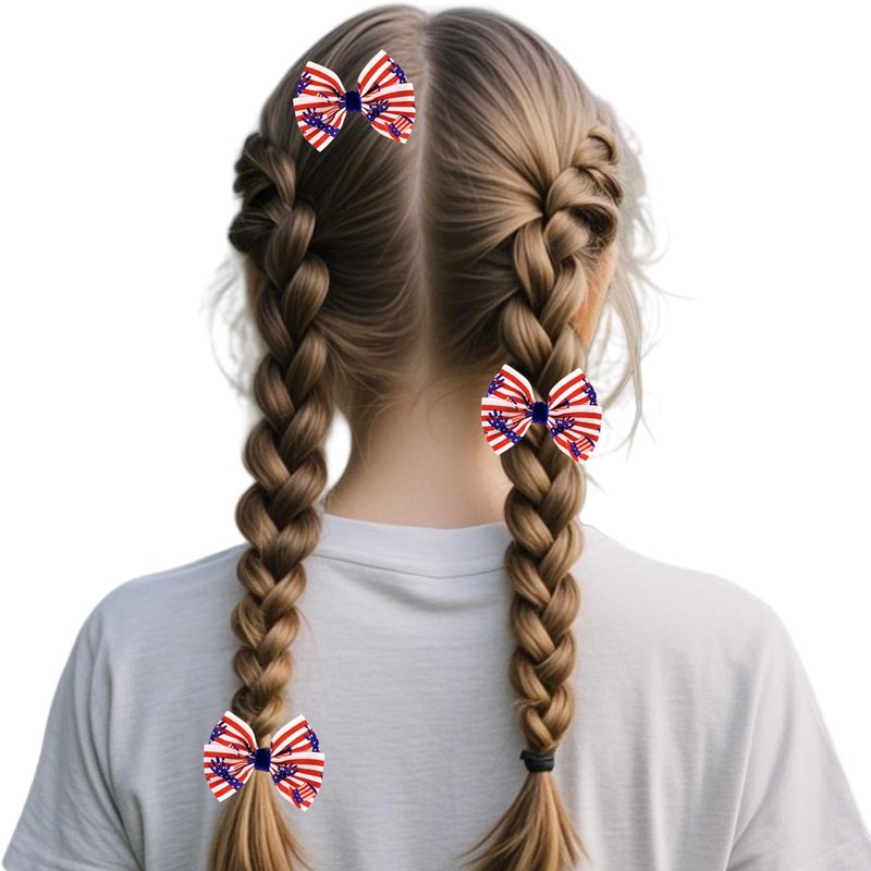 4th Of July American Flag Arm and Top Hat Hair