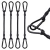 LOOGI Bungee Cords with Carabiner, 4 Set 30 cm (30cm