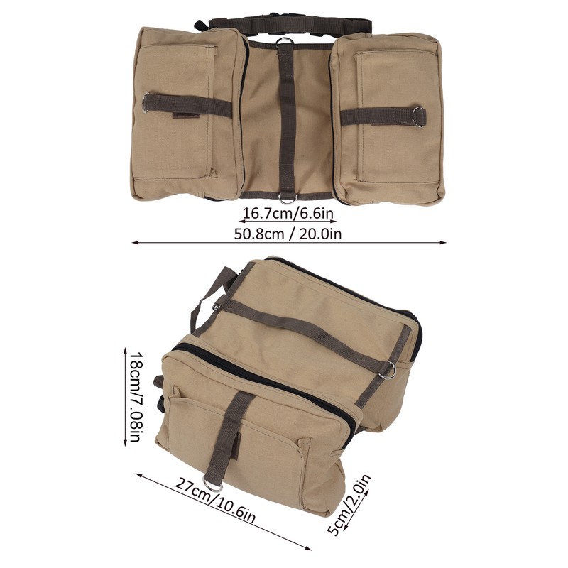 Dog Backpack Harness Lightweight Dog Camping Saddle Bag with Pockets