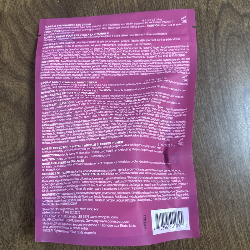 StriVectin Complexion Perfectors Eye Cream, Night Moisturizer & Makeup Primer