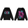 Naruto Shippuden Itachi Paint Background Men's Black Sweatshirt-Medium