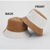 Quanhaigou Corduroy Bucket Hats Unisex Reversible Travel Daily Cap for