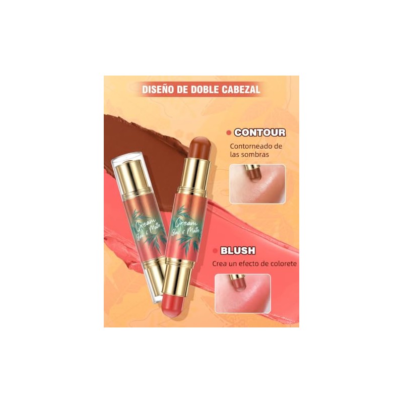 Erinde Rubor y Bronceador Cremoso Multiusos, Barra de Maquillaje 2