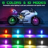 WOLFWILL Wireless RGB LED Aircraft Strobe Lights with Remote Control,