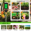 5 in 1 Soil Meter, Digital Soil Moisture Meter with