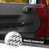 Jimen 4PCS Center Console Window Switch Button Trim Cover Compatible