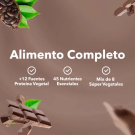 Vivri Shakeme Vegano + Shaker, 20 Serv Alimento Completo Chocolate Vegano