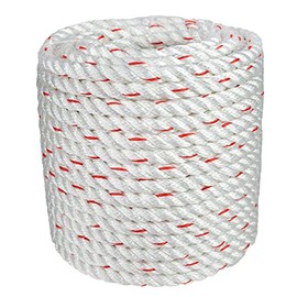 Arborist Bull Rope | High Strength Polyester | Tree Hoist Rigging Line | 1/2 inch x 100 feet, no Eye Splice