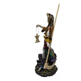 Imagen De Resina Santa Muerte Reloj De Arena