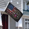 82nd Airborne Division - Parachutist Wings Circle Double Sided Banner