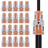 20Pcs 1 in 2 Lever Wire Connector Compact DIY Quick