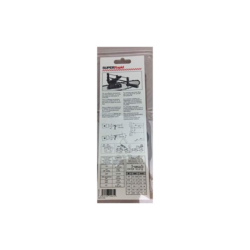 Tecomec Super Rapid Chainsaw Sharpening File Guide Bar Mount compare