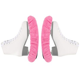 HJSSAA Ice Skate Blade Covers,Skate Guards for Ice Skates,1 Pair Skate Covers,Figure Skates and Ice Skates,Skating Soakers Cover Blades for Kids Youth Adult (Rosa, M)