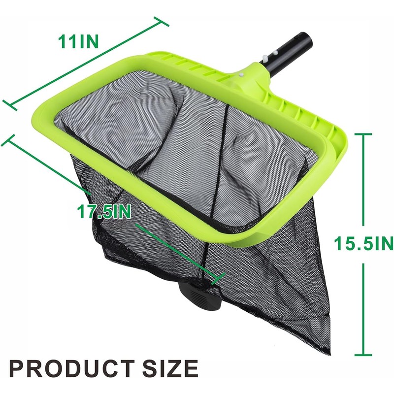 Sepetrel Swimming Pool Leaf Skimmer Net,Reinforced Frame Deep Rake Net