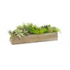 CYS EXCEL Rectangle Wood Planter Box with Removable Plastic Liner