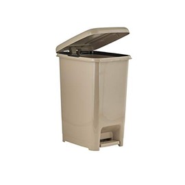 Superio Slim Pedal Trash Can 2.5 Gallon (10 QT) (Beige)