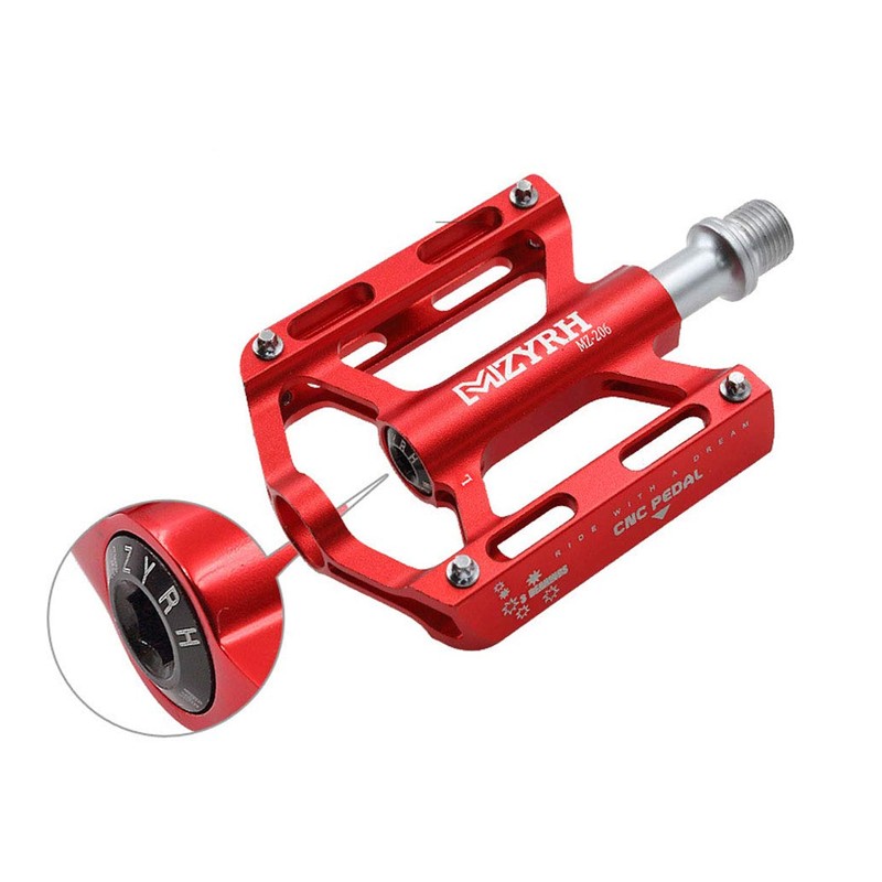 QIRUN Cross Bike Pedals, Ultra Lightweight, Aluminum Alloy, Flat Pedals,