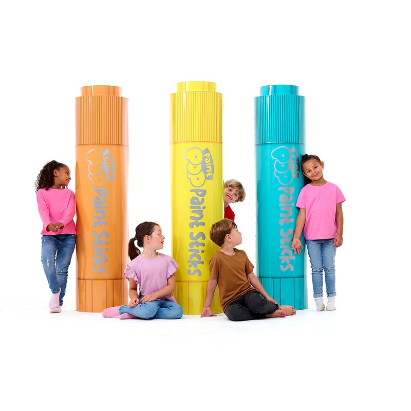 Paint Sticks For Kids - 20 Pack Assorted Colours &