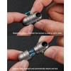 TISUR Titanium Quick Release Keychain, Retractable Key Chain Detachable Keychain