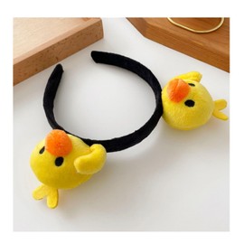 Plush Doll Cute Yellow Duck Hairband Adult Child Animal Cartoon Headband Makeup Wash Face Headwear Decoration Props