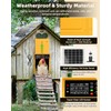 2025 Upgrade 7W Solar Power Chicken Door, Pet Deluxe Automatic