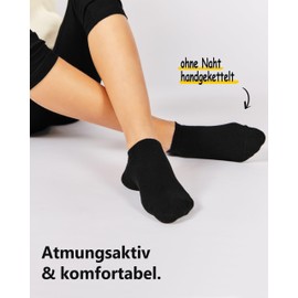 mehrstrumpf 8/12 Pairs Children's 100% Organic Cultivation Trainer Socks without Seam Skin-friendly Cotton (Model: Biolivia), 8 Pairs (White)