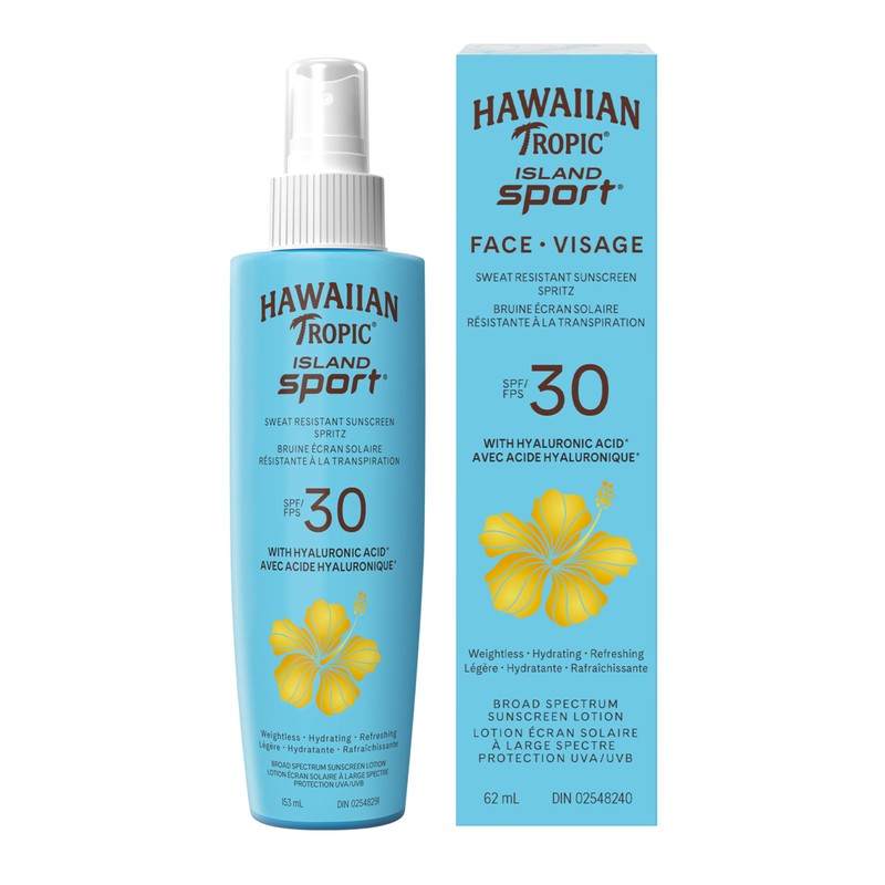 Hawaiian Tropic Island Sport Spritz Face, SPF 30