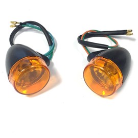 PAIR OF BLINKER/TURN SIGNAL FRONT with E-mark CHINESE SCOOTER GY6 4 STROKE TAOTAO PEACE SUNNY JONWAY VIP ROKETA JMSTAR ROKETA TNG JCL ZNEN BAJA BMS WOLF SSR TANK ETC.