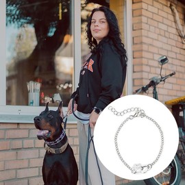 Pet Memorial Gifts for Dogs Cat Paw Print Bracelet for Women Girls Christmas Birthday Gifts for Women Girls Silver Paw Print Jewelry Gifts for Pet Lovers Adjustable Link Bracelets