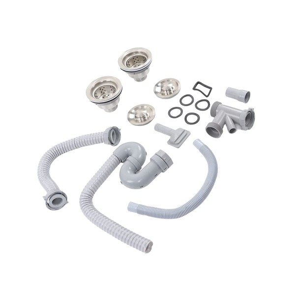 Kitchen Sink Drain Hose, Double Drain for Sink, Anti Clogging