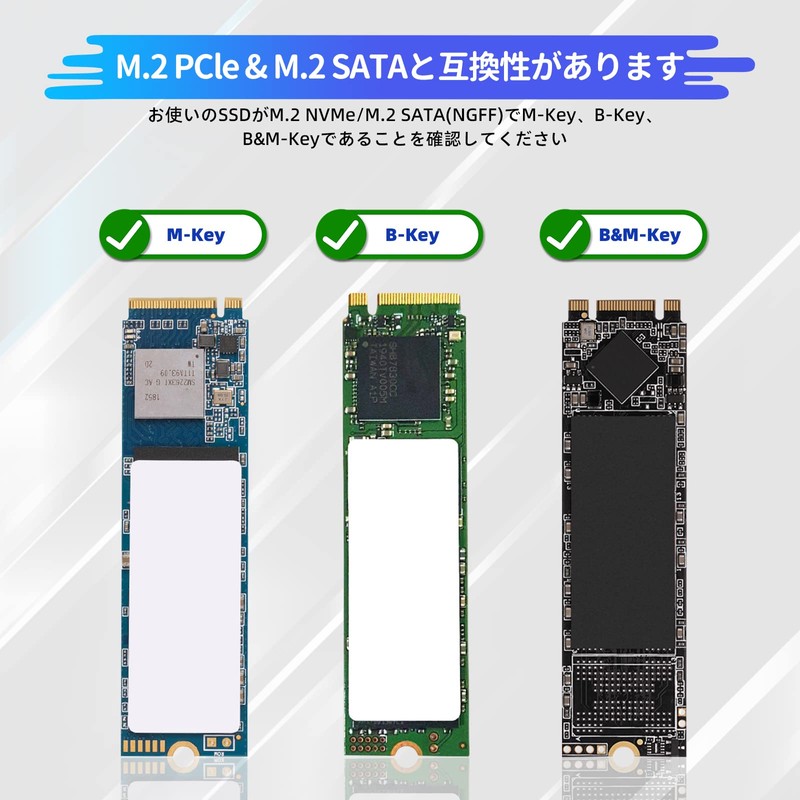 ELUTENG M.2 SSD USB Converter, Supports SATA NVME, USB3.1 10Gbps