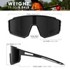 Derowern 3 Pack Kids Baseball Polarized Sunglasses Sports TR90 Lightweight