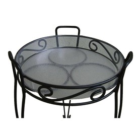 River North Combo Top Plant Stand 21", Black