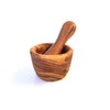 Mini Mortar with Pestle, Kitchen Mortar, Spice Mortar, Handmade Olive