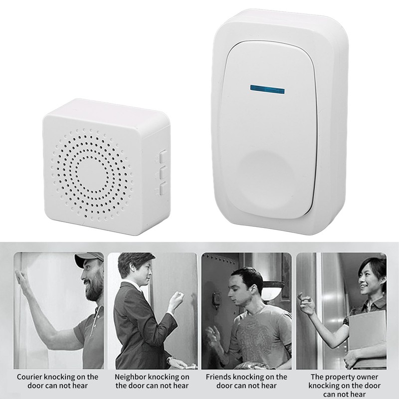 Wireless Doorbell Home Intelligent Remote Control Doorbell USB Power Supply
