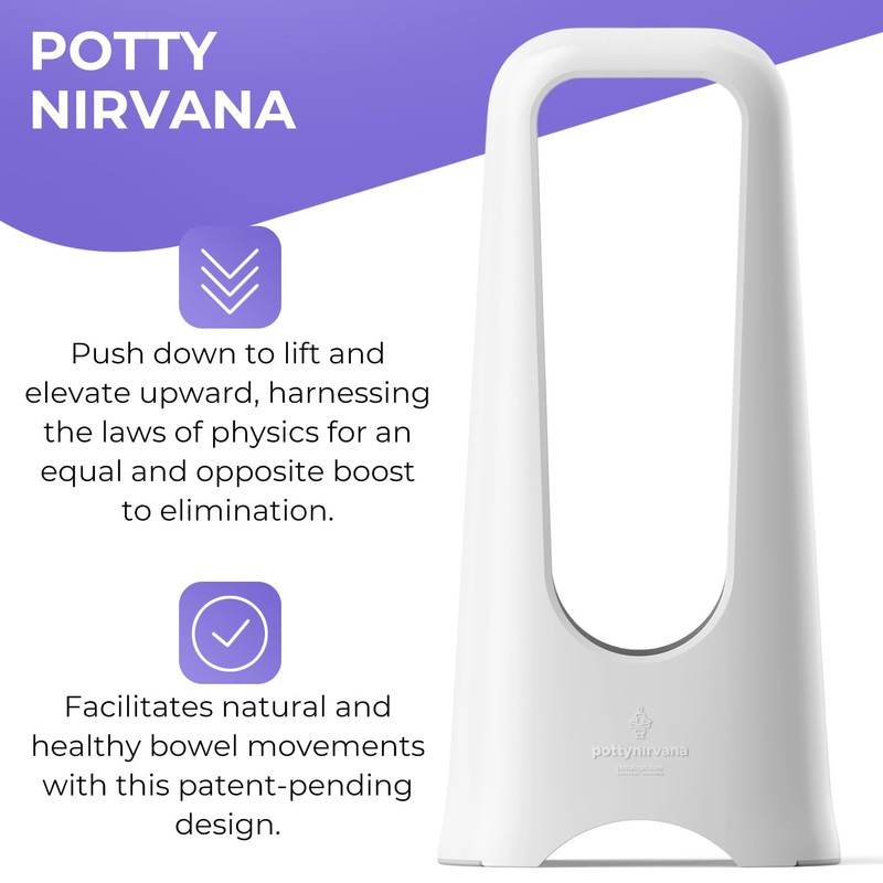 Potty Logic Potty Nirvana Hand Device to Enhance Bowel Movement,