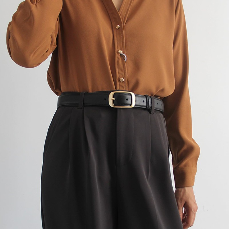 FEAWIAI 4 Piezas Cinturón para Mujer, Cinturones de Moda Casual