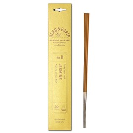 HERB & EARTH H&E Bamboo Incense - Jasmine - 20 Sticks by Nippon KODO, Japanese Quality Incense Since 1575