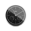 Mebus Wall Clock, Aluminium, Silver/Black, 25 cm