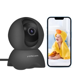 FOSCAM 3K Pan Tilt Security Camera for Baby Monitor, Dog Camera w/Motion Detection, 2-Way Audio Siren, Night Vision, Cloud &SD Card Storage, Compatible with Alexa & Google Home, R5B-2