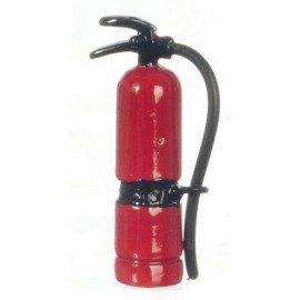 Town Square Miniatures Miniature Dollhouse Fire Extinguisher Red & Black 1:12 Scale New