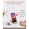 Remote Control for tiktok, Remote Scrolling Ring (Purple)