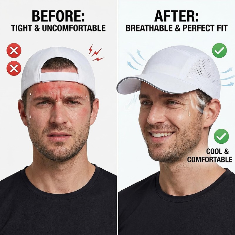 FYBW Oversize XXL Men Women Quick Drying Baseball Cap Sun