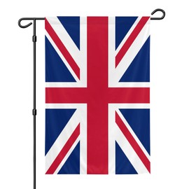 British Garden Flag, 12x18 Inch Double-Sided, Vivid Color Britain UK National Garden Flags, for Indoor Outdoor Party Home Lawn Decor