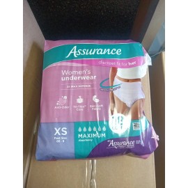 Assurance Women's Incontinence Underwear, Maximum Absorbency, XS 18 Pack