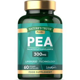 Palmitoylethanolamide Pea 300mg | Levagen Plus Pea | High Strength | 60 Vegan Capsules | by Nature's Truth